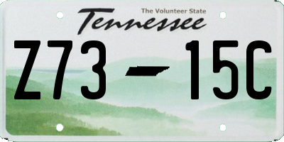 TN license plate Z7315C