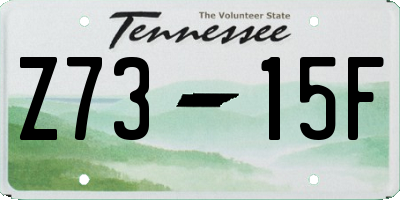 TN license plate Z7315F