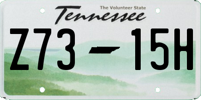 TN license plate Z7315H