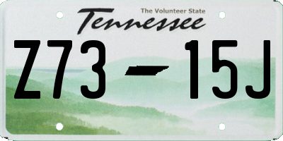 TN license plate Z7315J