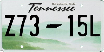 TN license plate Z7315L