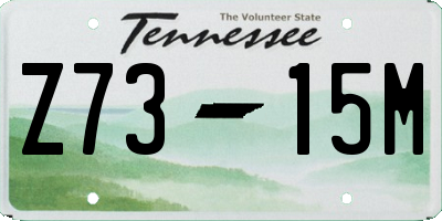 TN license plate Z7315M
