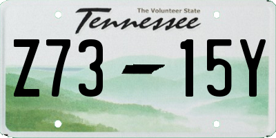 TN license plate Z7315Y
