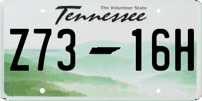 TN license plate Z7316H