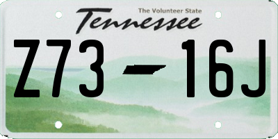 TN license plate Z7316J