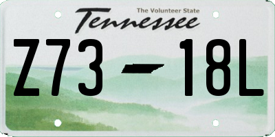 TN license plate Z7318L