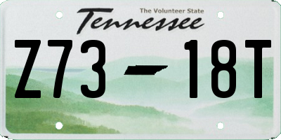 TN license plate Z7318T
