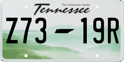TN license plate Z7319R