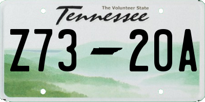 TN license plate Z7320A