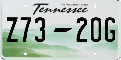 TN license plate Z7320G