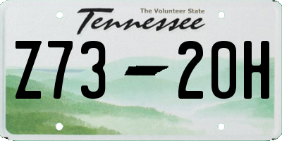 TN license plate Z7320H