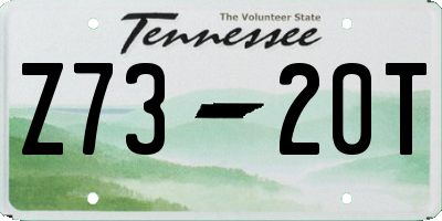 TN license plate Z7320T