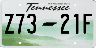 TN license plate Z7321F