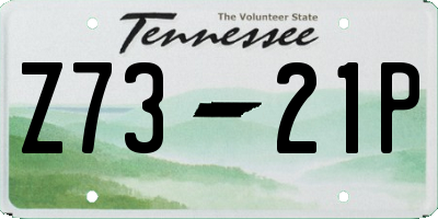 TN license plate Z7321P