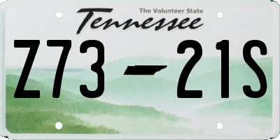 TN license plate Z7321S
