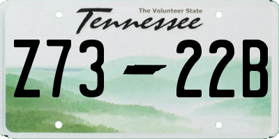 TN license plate Z7322B