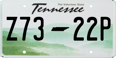 TN license plate Z7322P