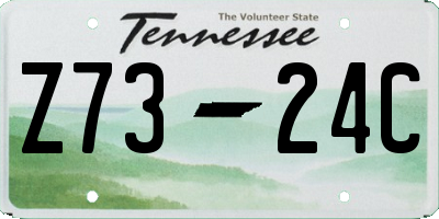 TN license plate Z7324C