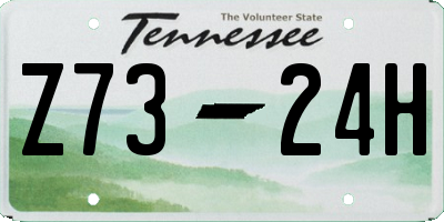 TN license plate Z7324H