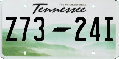 TN license plate Z7324I