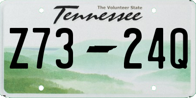 TN license plate Z7324Q