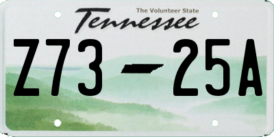 TN license plate Z7325A