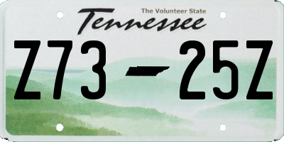 TN license plate Z7325Z