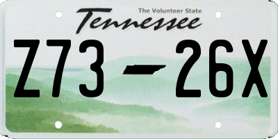 TN license plate Z7326X