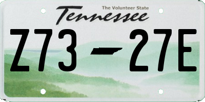 TN license plate Z7327E