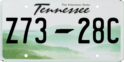 TN license plate Z7328C