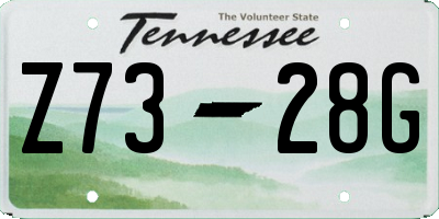 TN license plate Z7328G