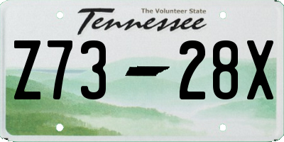 TN license plate Z7328X