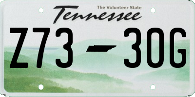 TN license plate Z7330G