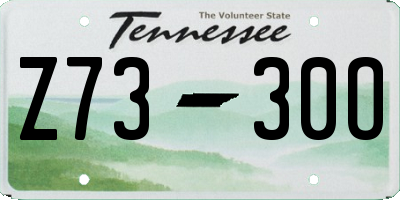 TN license plate Z7330O