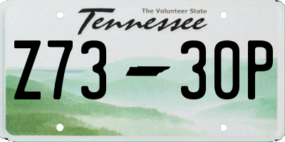 TN license plate Z7330P