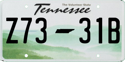 TN license plate Z7331B