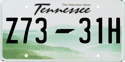TN license plate Z7331H