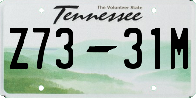 TN license plate Z7331M