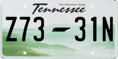 TN license plate Z7331N