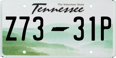 TN license plate Z7331P
