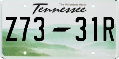 TN license plate Z7331R