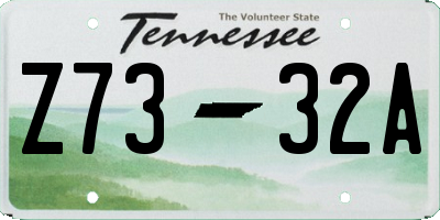 TN license plate Z7332A