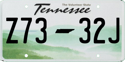 TN license plate Z7332J
