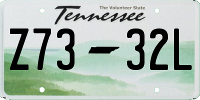 TN license plate Z7332L