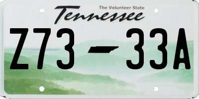 TN license plate Z7333A