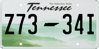 TN license plate Z7334I