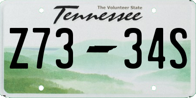 TN license plate Z7334S