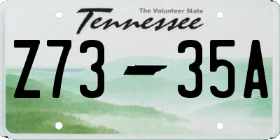 TN license plate Z7335A