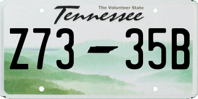 TN license plate Z7335B