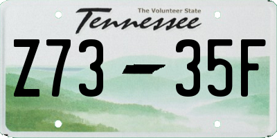 TN license plate Z7335F